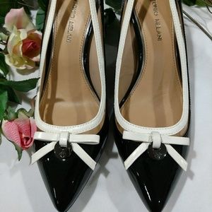 ANTONIO MELANI BLACK HEELS SZ 8